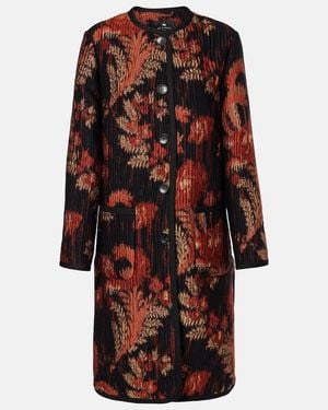 Etro Floral Coat - Red