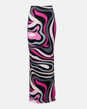 PUCCI Marmo High-Rise Maxi Skirt - White