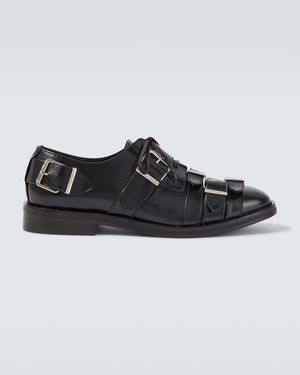 Simone Rocha Buckle-Detail Leather Oxford Shoes - Black