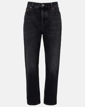 Saint Laurent '90S High-Rise Slim Jeans - Blue