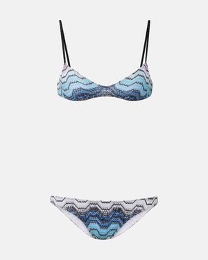 Missoni Zigzag Lame Bikini - Blue