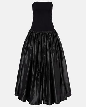 Coperni Taffeta Bustier Gown - Black