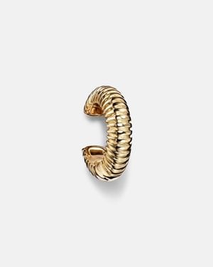 STONE AND STRAND Demi 14Kt Ear Cuff - White