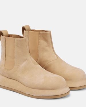 Jacquemus Les Bottes Bricciola Leather Chelsea Boots - Natural