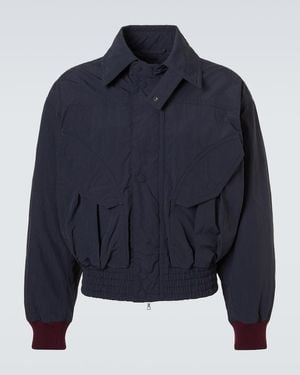 Dries Van Noten Blouson Aus Jersey - Blau