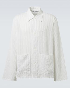 Our Legacy Haven Striped Overshirt - White