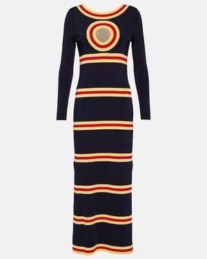 Rabanne Striped Maxi Dress - Blue