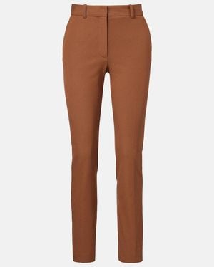 JOSEPH New Coleman Gabardine Straight Pants - Brown