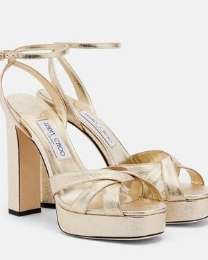 Jimmy Choo Plateausandalen Kove - Mettallic