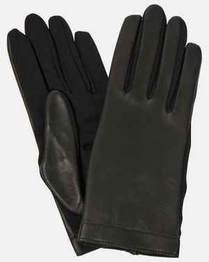 Alaïa Leather Gloves - Black