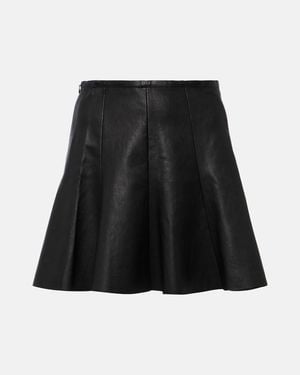 Stouls Mila Leather Miniskirt - Black