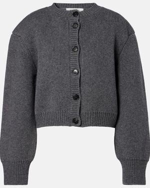 Rohe Statement Wool Cardigan - Grey
