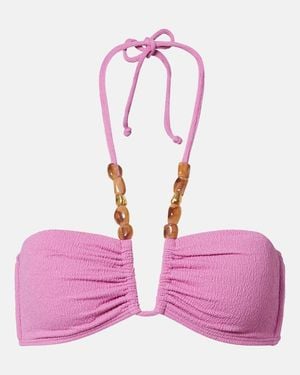 ViX Top De Bikini Kiana Carol Con Cuentas - Rosa