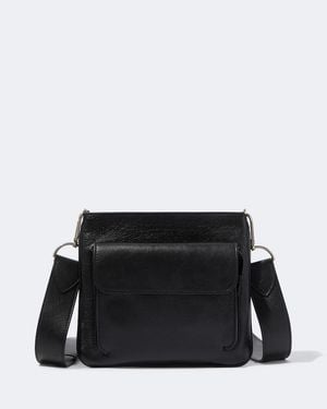 Metier Messenger Bag Slide Aus Leder - Schwarz