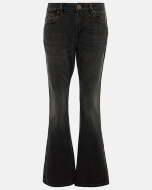 Balmain Western Low-Rise Bootcut Jeans - Black