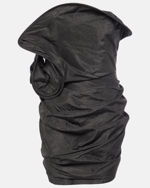 Magda Butrym Silk Taffeta Minidress - Black