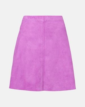 Stouls Mila Suede Miniskirt - Pink