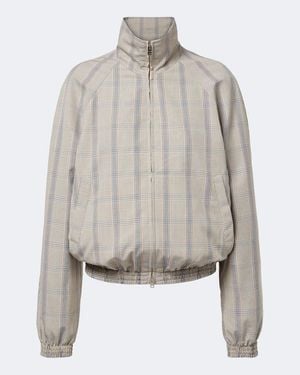 Acne Studios Checked Technical Jacket - Grey