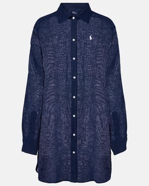 Polo Ralph Lauren Cotton And Linen Shirt - Blue