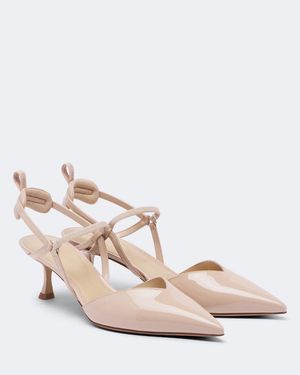 Fendi Slingback-Pumps Very Colibri Aus Lackleder - Pink