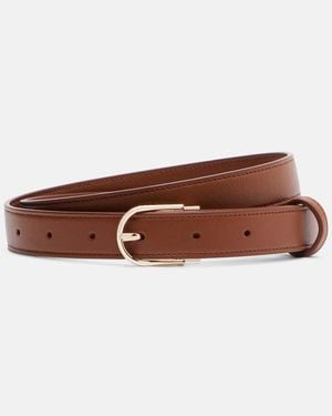 Victoria Beckham Dorian B Leather Belt - Brown