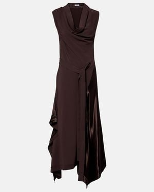 Ferragamo Asymmetric Gown - Brown