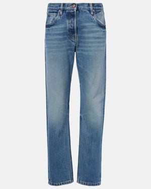 Prada Mid-Rise Straight Jeans - Blau