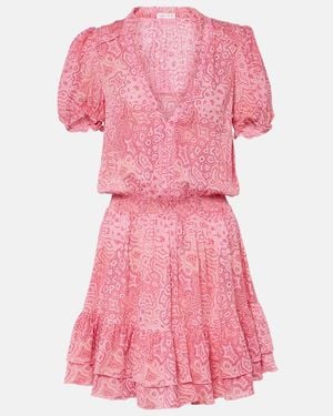 Poupette Vestido Corto Bibi Estampado - Rosa