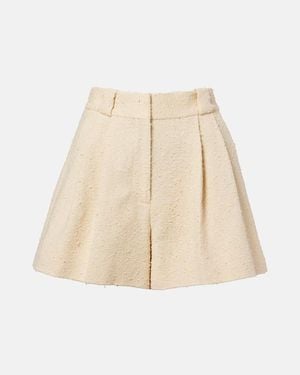 Blazé Milano Selle Cotton-Blend Shorts - Natural
