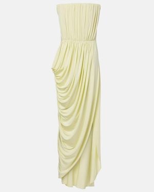 Stella McCartney Crepe Jersey Bustier Dress - Metallic
