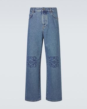 Loewe Anagram Straight Jeans - Blue