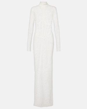 The New Arrivals Ilkyaz Ozel Isadora Lace Corset Gown - White