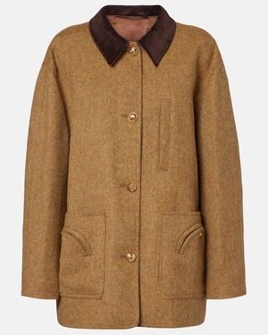Blazé Milano Virgin Wool Jacket - Brown