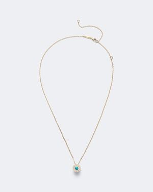 Suzanne Kalan Evil Eye 18Kt Pendant Necklace With Diamonds And - Blue