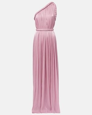Costarellos Isilda Lame Georgette Gown - Pink