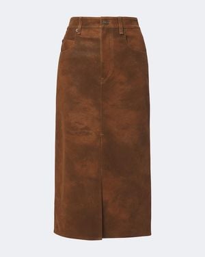 Isabel Marant Bisane Midi Skirt - Brown