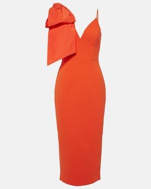Rebecca Vallance Alani Bow-Detail Gown - Red