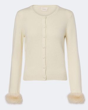 Doen Clara Cashmere Cardigan - White