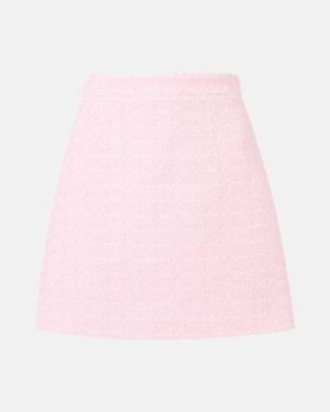 Patou Cotton-Blend Tweed Miniskirt - Pink