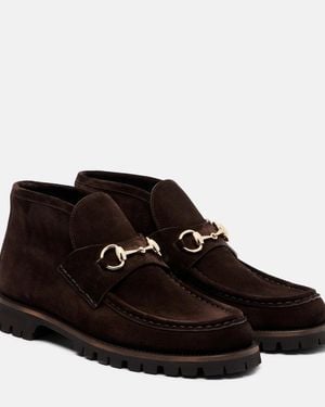 Gucci Damenstiefelette Mit Horsebit, Größe - Schwarz