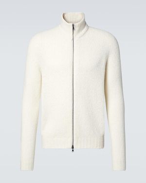 Thom Sweeney Jacke Aus Einem Wollgemisch - Weiß
