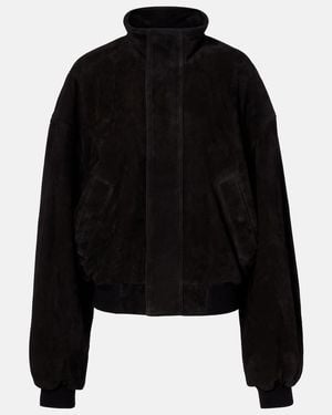 Balenciaga Suede Jacket - Black