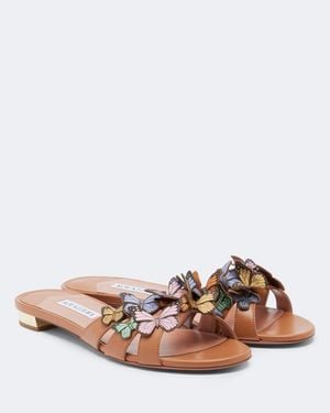 Aquazzura Sandali Papillon - Marrone