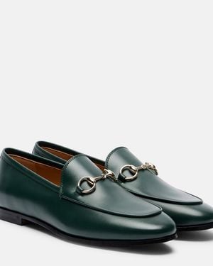 Gucci Horsebit Leather Loafers - Green