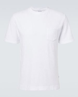 Fedeli Extreme Cotton Terry Polo T-Shirt - White