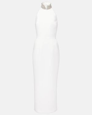 The New Arrivals Ilkyaz Ozel Bridal Hemingway Embellished Cocktail Dress - White