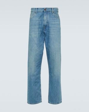 Alanui Kerala Mid-Rise Straight Jeans - Blue