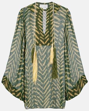 Johanna Ortiz Bedruckter Kaftan Aus Baumwolle - Grün