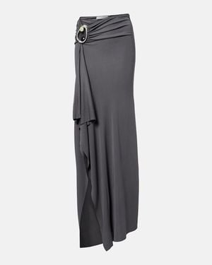 Christopher Esber Orica Embellished Jersey Maxi Skirt - Gray