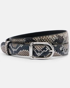 Altuzarra Ceinture En Cuir Effet Serpent - Noir